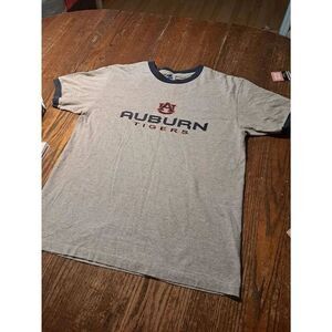 NCAA Auburn Tigers Men’s Large Gray Blue Orange Short Sleeve Crew Neck T-Shirt